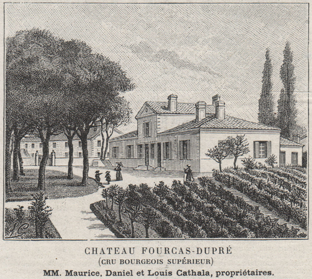 MÉDOC. LISTRAC. Chateau Fourcas-Dupré (Cru Bourgeois Supérieur). SMALL 1908